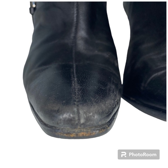 Christian Louboutin (resoled) heeled ankle booties Sz 37 1/2 - Picture 4 of 14